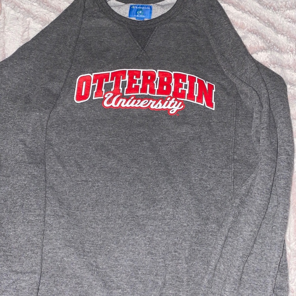 Large grey otterbein university champion sweatshirt